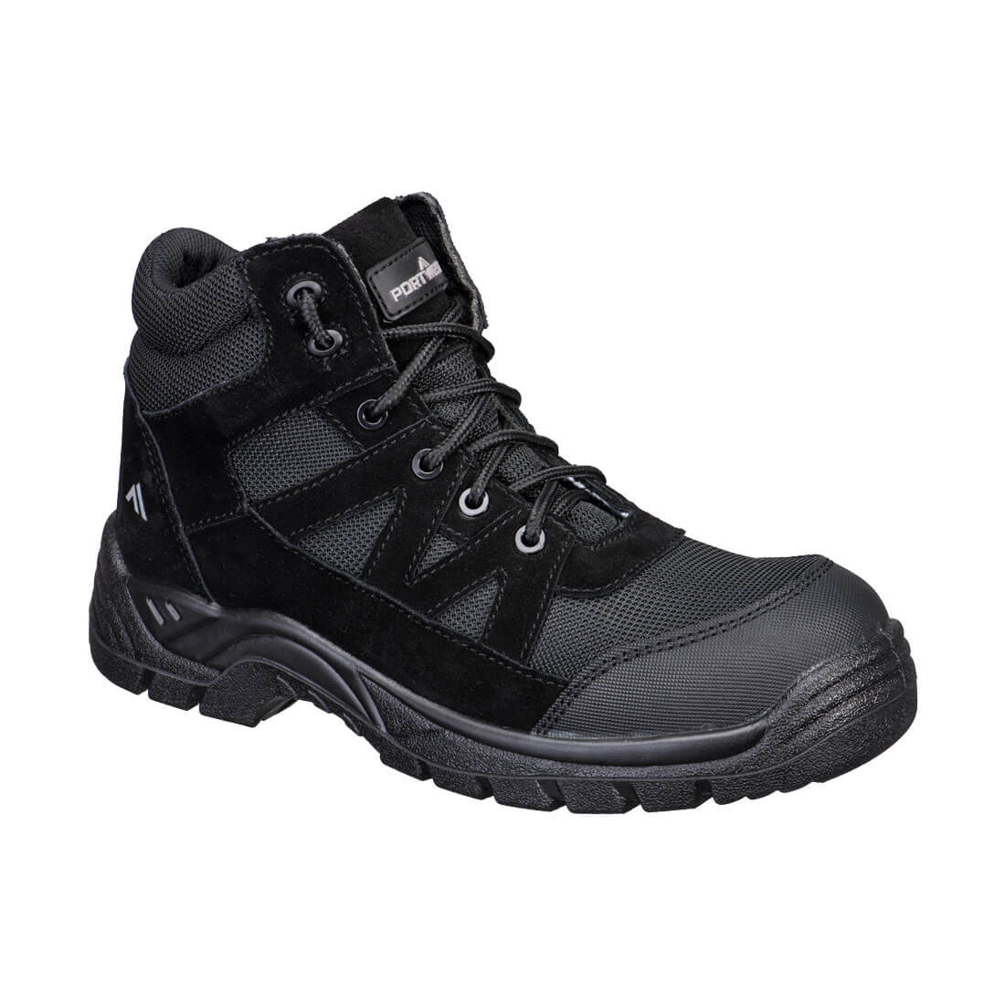 FC20 - Composite Textile and Suede Ankle Boot S1PL SR FO , Black on Jaywab Solutions
