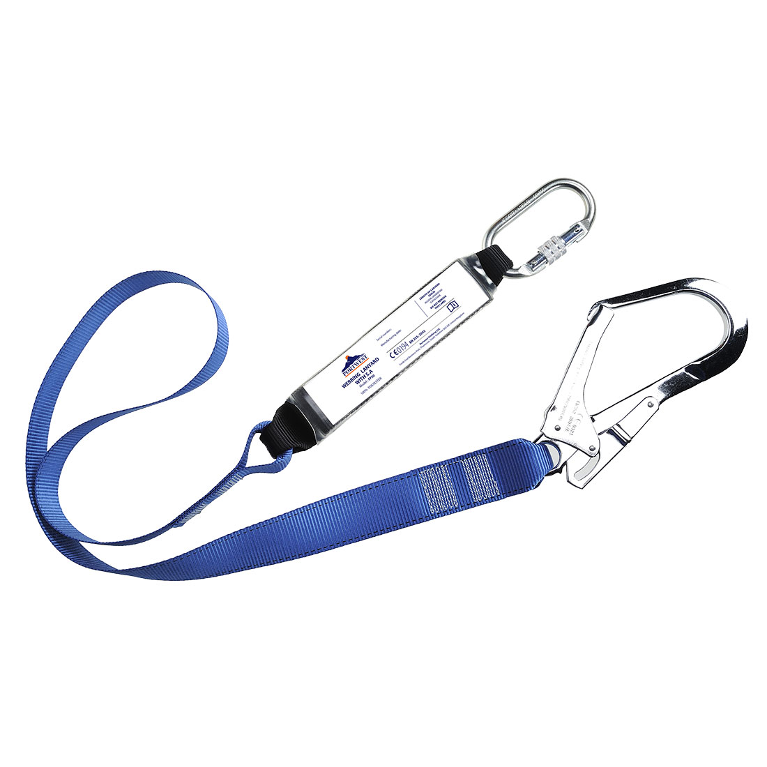 FP50 - Single Webbing 1.8m Lanyard With Shock Absorber on Jaywab Solutions